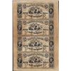 Image 1 : Uncut Sheet of 1853 $5 Canal Bank Obsolete Notes