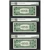 Image 2 : Lot of (3) Consecutive 1935D $1 Silver Certificate Notes PMG Gem Uncirculated 66