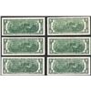 Image 2 : Lot of (6) 1976 $2 Federal Reserve STAR Notes