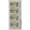 Image 1 : Uncut Sheet of (4) State of Louisiana Baby Bond Obsolete Notes