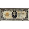 Image 1 : 1928 $20 Gold Certificate Note