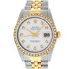 Image 2 : Rolex Men's Two Tone 14K White Diamond 36MM Datejust Wristwatch