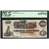 Image 1 : 1862 $100 Confederate States of America Note T-39 PCGS New 62PPQ