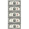 Image 1 : Lot of (5) 1963A $2 Legal Tender Notes