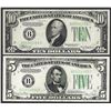 Image 1 : Lot of 1934D $5 & 1934A $10 Federal Reserve Notes