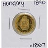 Image 2 : 1890KB Hungary 8 Forint 10 Francs Gold Coin