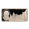 Image 1 : 500 Grain Sterling Silver Franklin Mint 100 Greatest Americans Ingot