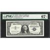 Image 1 : 1957A $1 Silver Certificate Note Fr.1620 PMG Superb Gem Uncirculated 67EPQ