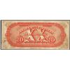 Image 2 : 1800's $20 Citizens Bank of Louisiana Obsolete Note Small Hole Repaired