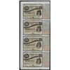 Image 1 : Uncut Sheet of (4) State of Louisiana Baby Bond Obsolete Notes