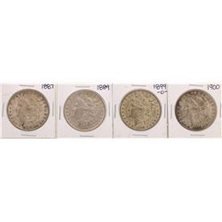 Lot of (4) $1 Morgan Silver Dollar Coins