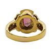 Image 3 : 1.82 ctw Pink Spinel and Diamond Ring - 18KT Yellow Gold