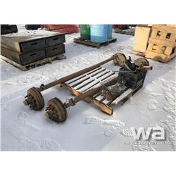 (2) 8-BOLT AXLES, TRAILER & BALL HITCHES