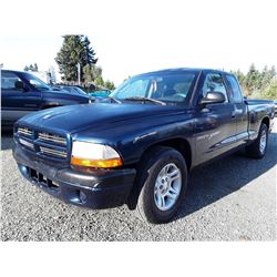 F5 --  2001 Dodge Dakota Sport , Blue , 191692  KM's