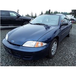 A9 --  2001 Chevrolet Cavalier , Blue , 236214  KM's
