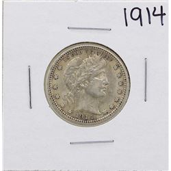 1914 Barber Head Quarter Coin