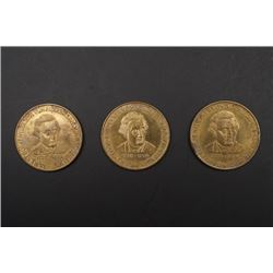 Three Jamescook Commemorative Coins.