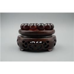 Blood Cherry Amber Beads Bracelet.