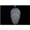Image 2 : A Deep Sea Agate Carved "Leaf" Pendant with Necklace.