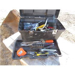 TOOL BOX, ASSORTED TOOLS