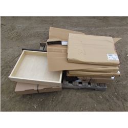 LOT OF KITCHEN DRAWERS/SHELVES