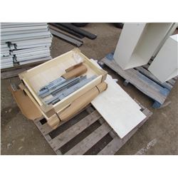 ASSORTED DRAWERS, GUIDES & SHELVES