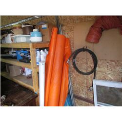 2 ROLLS TARP MATERIAL 72"T, LARGE AMOUNT