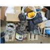 Image 3 : PALLET OF BOOTS, KNEE PADS, ETC.