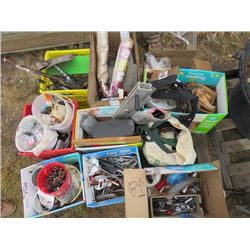 PALLET OF LEVELS ETC,