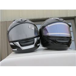 2 SNOWMOBILE HELMETS