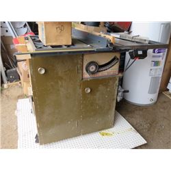 TABLE SAW, CRAFTSMAN 10" BELT DRIVE W/EXTRA MOTOR & SAW BLADE