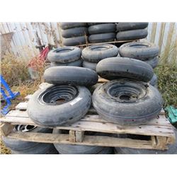 SET OF 4 TIRES, CARLISLE 4.80-8NHS, SMOOTH IMPLEMENT