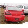 Image 3 : 2004 PONTIAC GRAND AM RED, VIN 1G2NW12E94M684102 SALVAGE