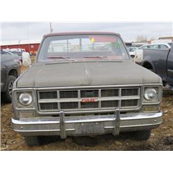 1978 GMC 2500 GREY, VIN TCL2471515578 SALVAGE