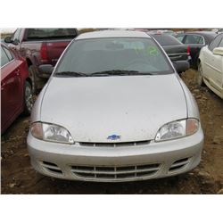 2000 CHEVROLET CAVALIER, GREY, VIN 3G1JC5247YS252849 SALVAGE