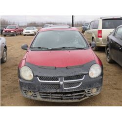 2003 DODGE NEON, KEYS, SK REG'D VIN 1B3ES56C93D146703