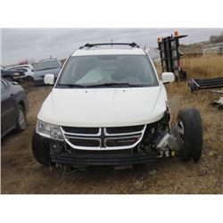 2013 DODGE JOURNEY, NO KEYS, VIN 3C4PDDFG5DT589702, SALVAGE