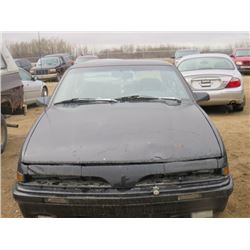 1993 PONTIAC SUNBIRD, NO KEYS, SK REG'D VIN 3G2JB11T8PS830603