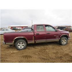 2002 DODGE RAM 1500 QUAD 4WD, VIN 1D7HU18Z52S547875, SALVAGE