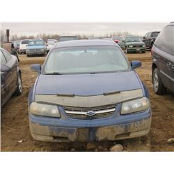 2004 CHEV IMPALA LS, NO KEYS, VIN 2G1WH52K949195213, SALVAGE