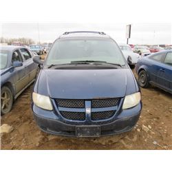 2001 DODGE CARAVAN SE KEYS STUCK IN, VIN 1B4GP25R51B249832, SALVAGE