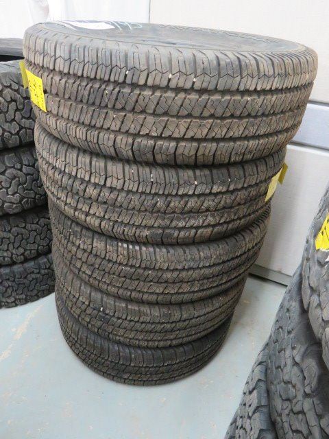 5 TIRES WRANGLER GOODYEAR 255/75/R17 - Schmalz Auctions