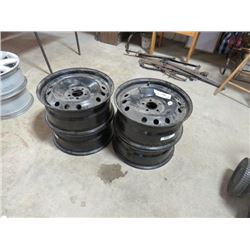 SET OF 4 - 19" STEEL RIMS