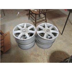 SET OF 4 VW 17" RIMS