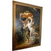 Image 1 : Monumental (91" x 61") Oil Painting by a Follower of Pierre Auguste Cot.