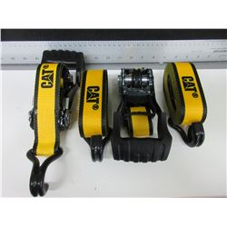 2 New CAT Ratchet Straps 16foot x 1 1/2 inch / break strength 3000lb