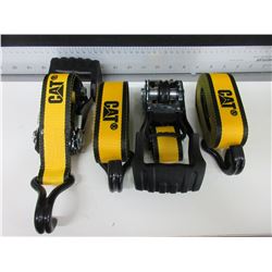 2 New CAT Ratchet Straps 16foot x 1 1/2 inch / break strength 3000lb