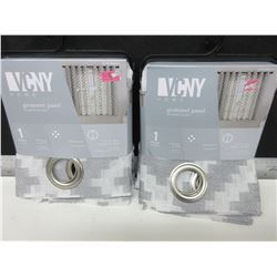 New VCNY Grommet Panel 2 panels 54 x 63 each