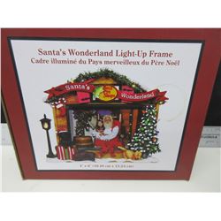 New Santa's Wonderland Light up Picture Frame 4 x 6"