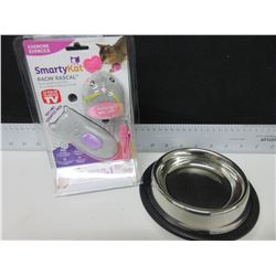 Smarty Kat Remote Toy mouse & stainless dish